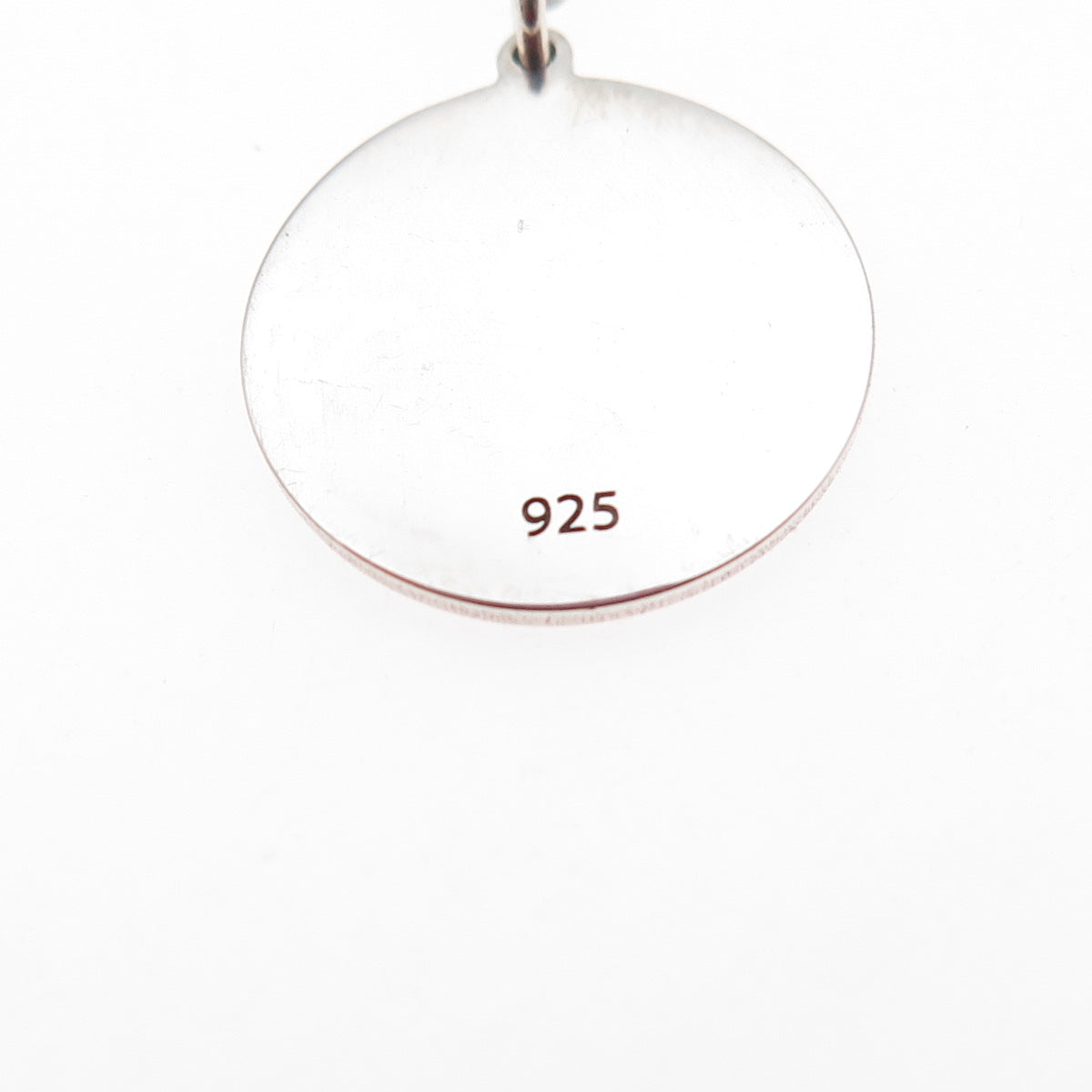 925 Sterling Silver Pink Enamel Number 1 Cable Chain Necklace 18"