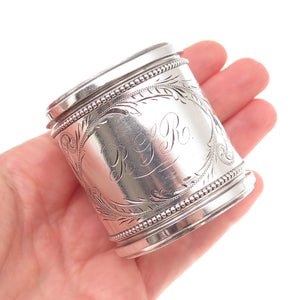Gorham Sterling Silver Antique Victorian Engraved Mono Napkin Ring Holder #2085