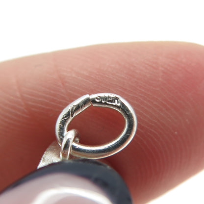 925 Sterling Silver Antique Art Deco Rickshaw Carriage 3D Pendant
