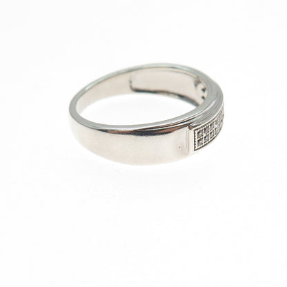 925 Sterling Silver Round-Cut C Z Ring Size 6.25