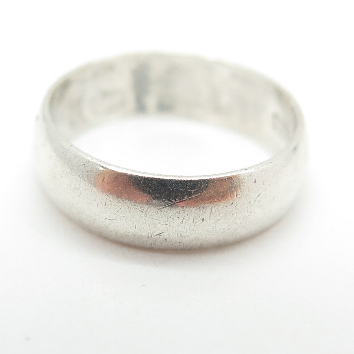 J.D. SCHLANG CO. 925 Sterling Silver Vintage Classic Wedding Band Ring Size 6