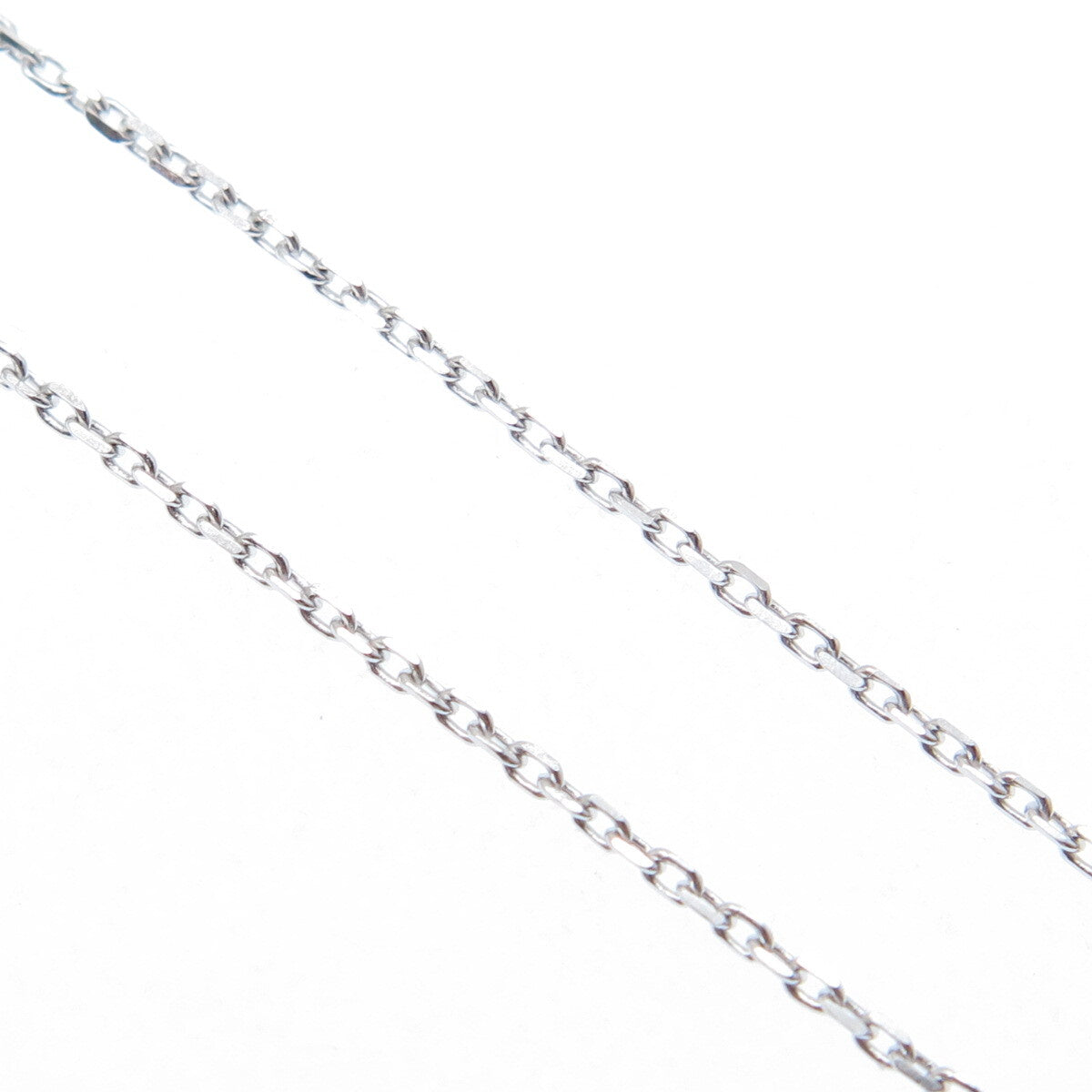 925 Sterling Silver Round-Cut Nano Amethyst Cable Chain Necklace 16-18"