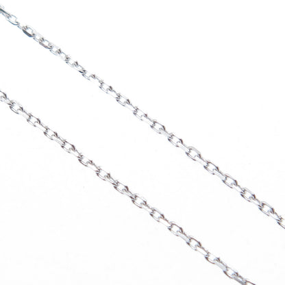 925 Sterling Silver Round-Cut Nano Amethyst Cable Chain Necklace 16-18"