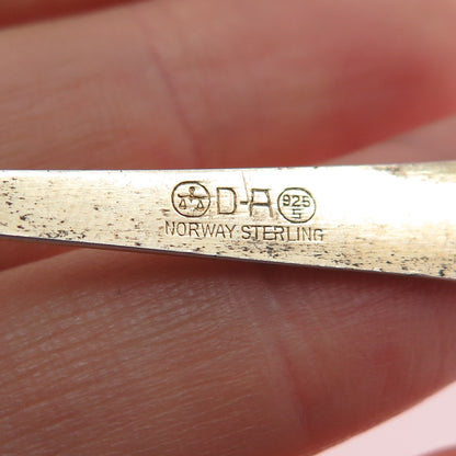 DAVID ANDERSEN 925S Sterling Gold Plated Vintage Norway Enamel Coffee Spoon