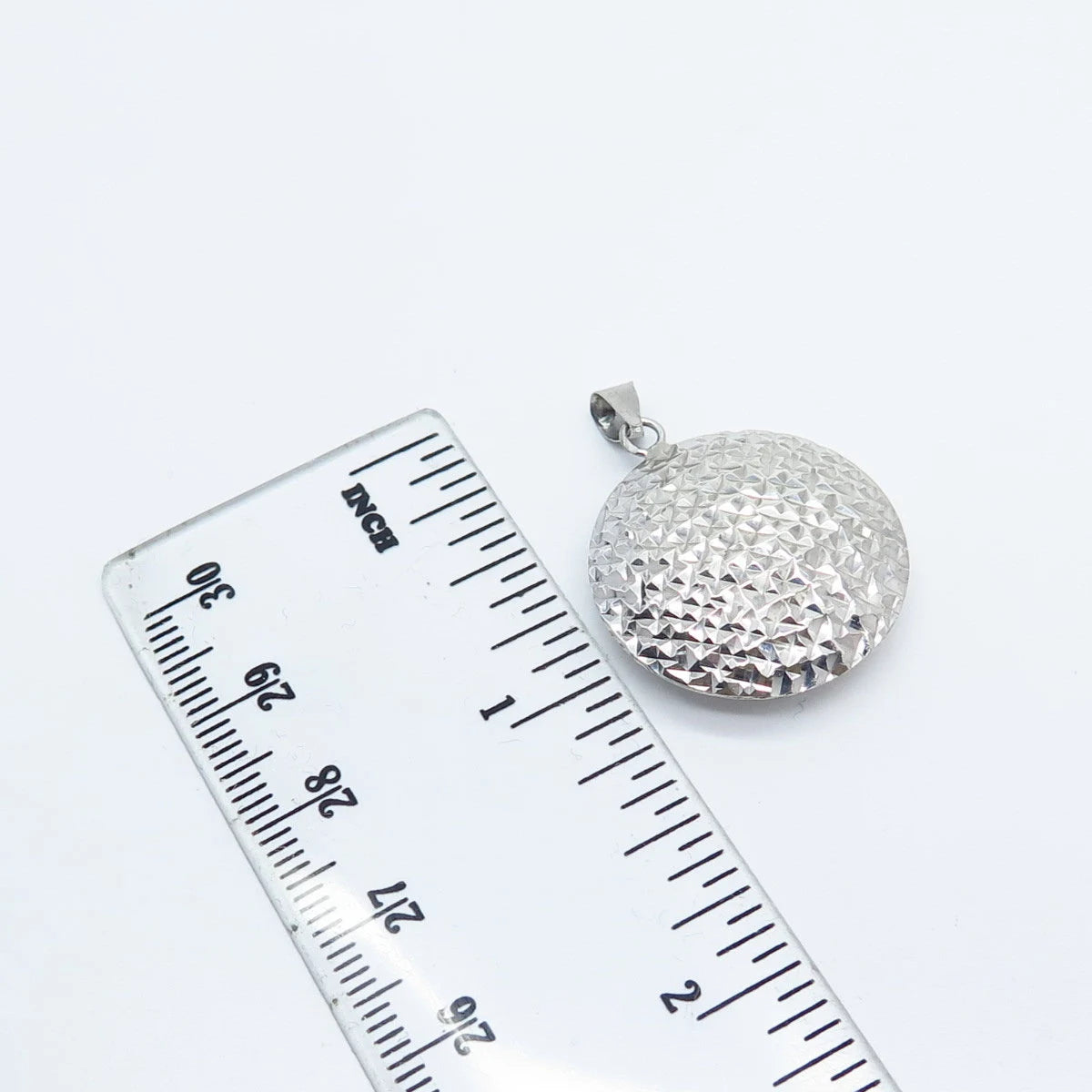925 Sterling Silver Vintage Textured Pendant