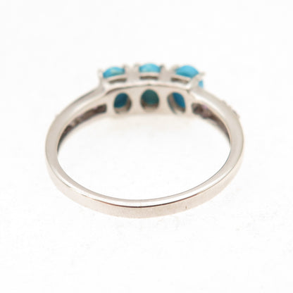 Chuck Clemency 925 Sterling Silver Real Turquoise & Amethyst Ring Size 8