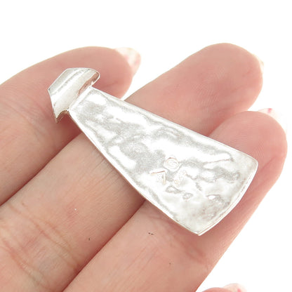 SILPADA 925 Sterling Silver Vintage Hammered Finish Modernist Slide Pendant