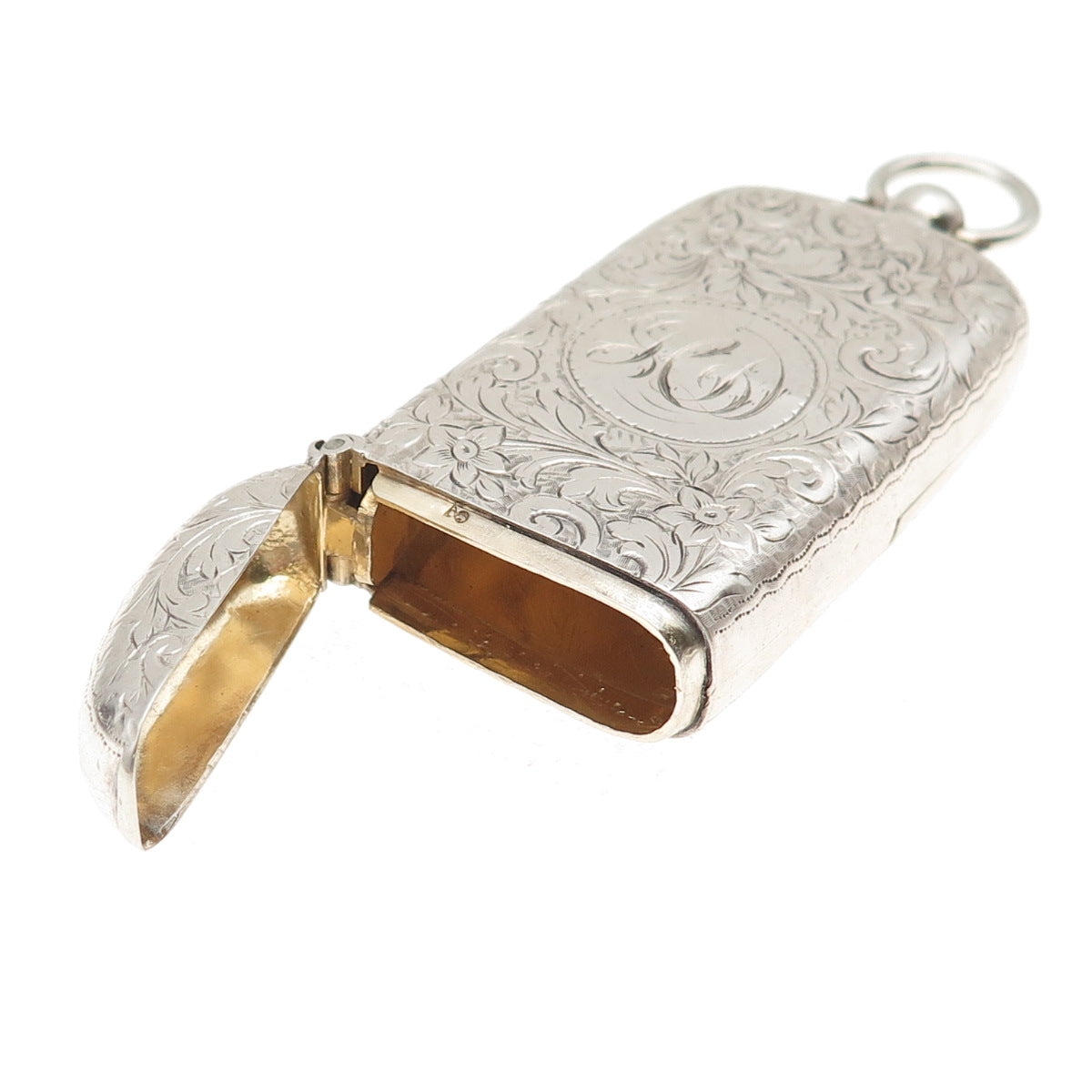 Robert Chandler 925 Sterling Silver Antique 1903 Birmingham Coin / Vesta Case