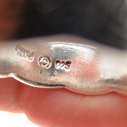 PETER STONE 925 Sterling Silver Vintage Celtic Knot Oxidized Band Ring Size 10.5