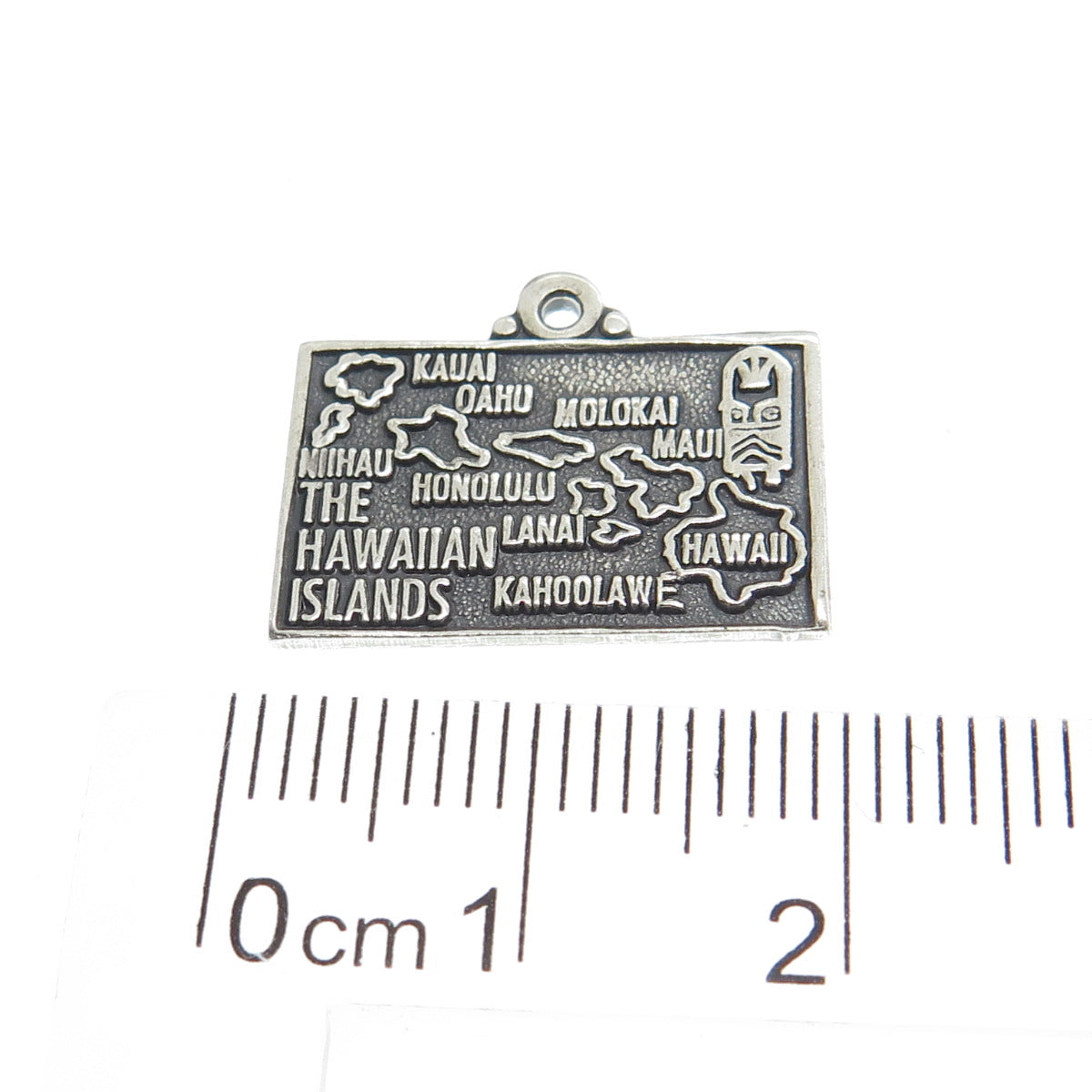 MAISELS INDIAN TRADING 925 Sterling Silver Vintage Hawaiian Island Charm Pendant