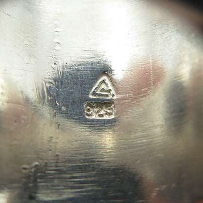 925 Sterling Silver Vintage Ribbed Wrinkled Ring Size 6.5