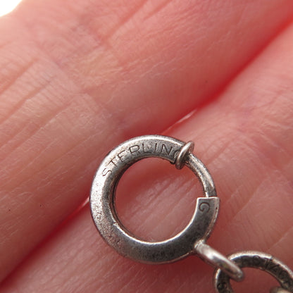 Bell Trading Post Sterling Antique Art Deco Squirrel Spring Ring Mini Pendant