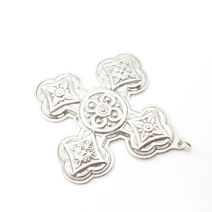 925 Sterling Silver Vintage Reed & Barton 1971 Christmas Cross Ornament