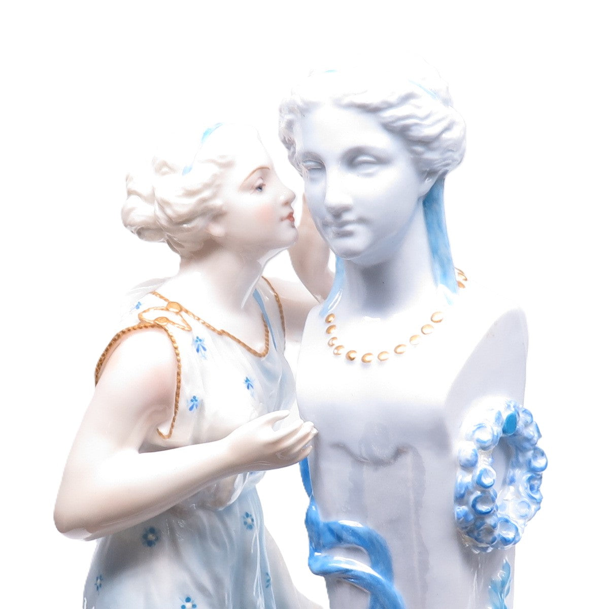 Vion & Baury Antique Late XIX France Venus Muse Hand-Painted Porcelain Figurine