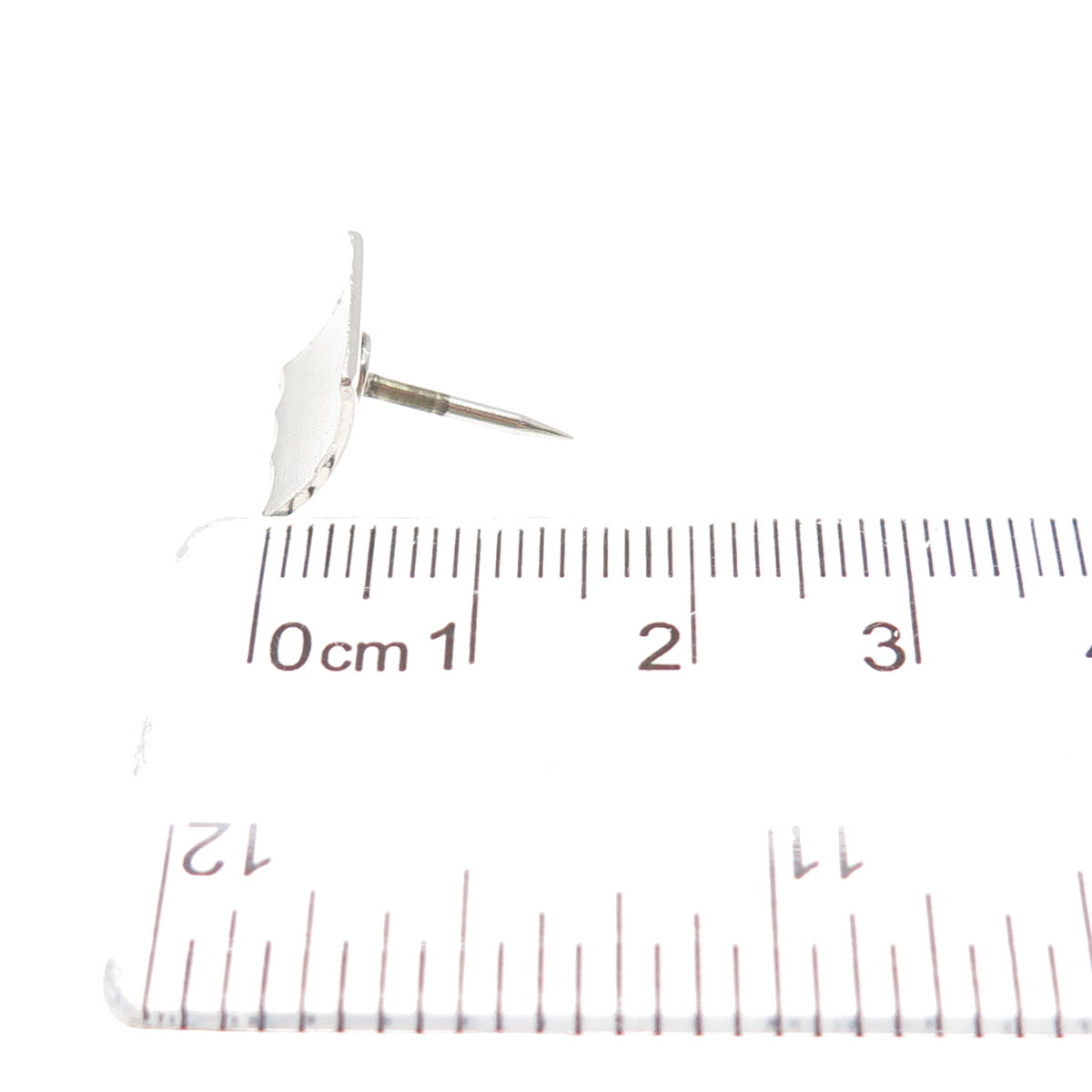 JML Diplomat 925 Sterling Silver Vintage Wavy Square Lapel Pin