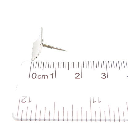 JML Diplomat 925 Sterling Silver Vintage Wavy Square Lapel Pin