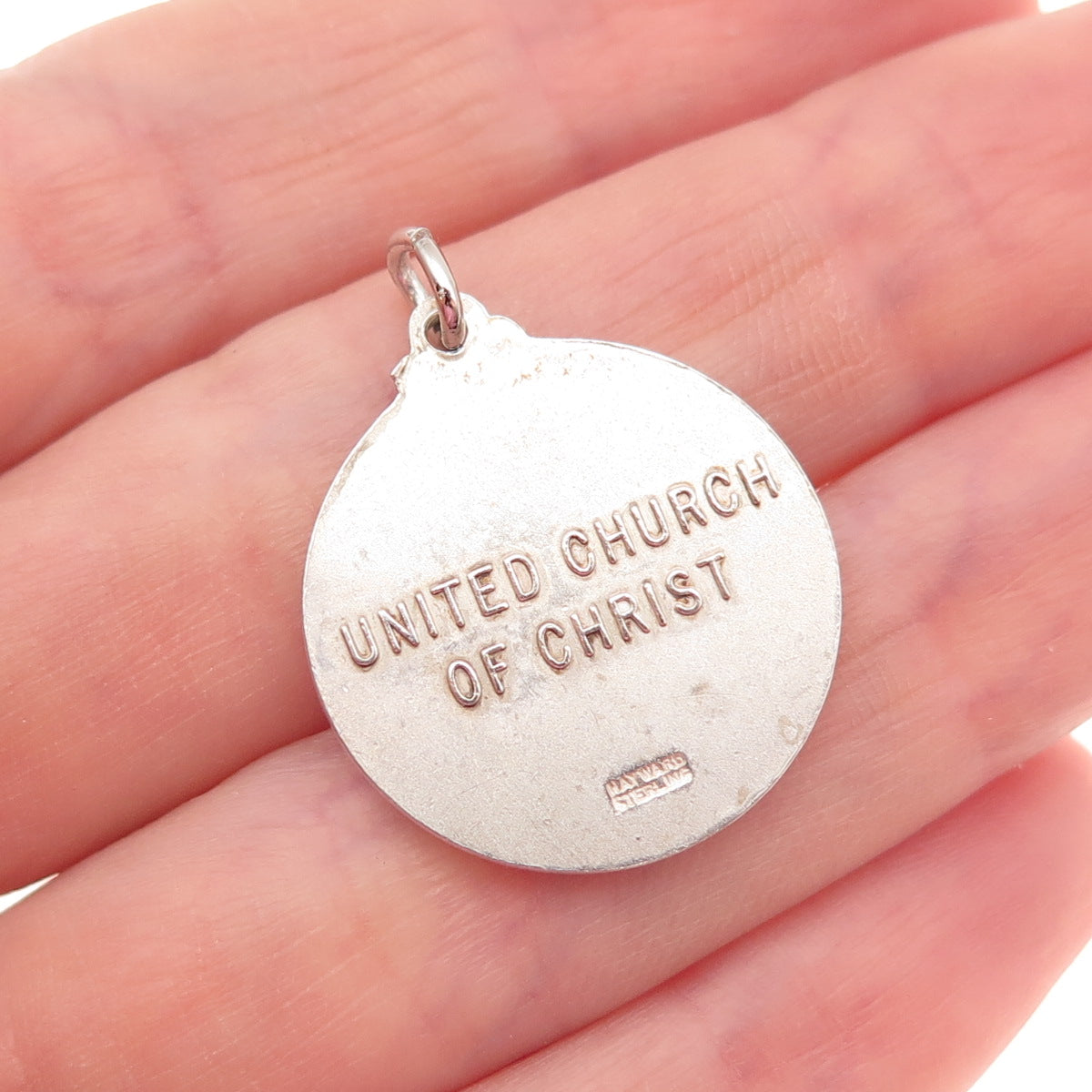 Hayward 925 Sterling Silver Vintage United Church of Christ Charm Pendant