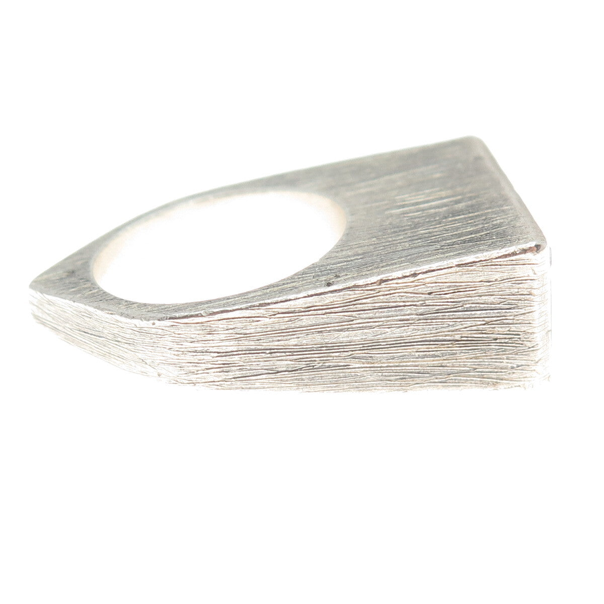 MARIELLA PILATO 925 Sterling Silver Vintage Hewn Crystal Quartz Ring Size 7.5