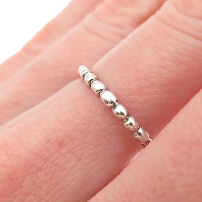 JGD Janice Girardi 925 Sterling Silver Vintage Bubble Stackable Band Ring Size 8