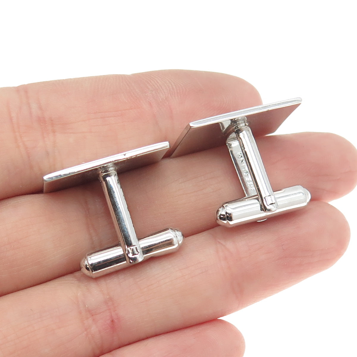 925 Sterling Silver Vintage Engraved Cufflinks