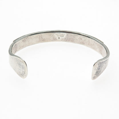 REX ABEITA Old Pawn Sterling 1/20 12K GF Turquoise Inlay Adjustable Bracelet 7"