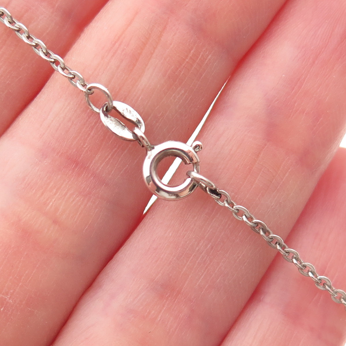Martti Viikinniemi 830H Silver Vintage Finland Modernist Floral Necklace 16"