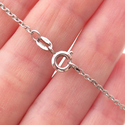 Martti Viikinniemi 830H Silver Vintage Finland Modernist Floral Necklace 16"