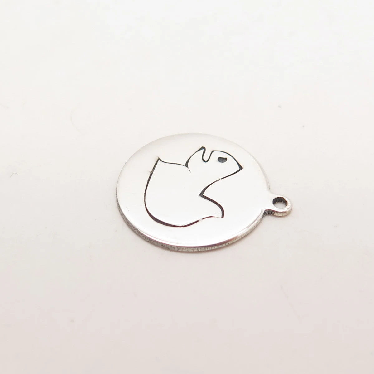 925 Sterling Silver USA Two In Town Squirrel Charm Pendant