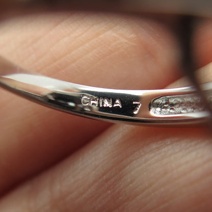 925 Sterling Silver Real Cushion-Cut Smoky Quartz Ring Size 7