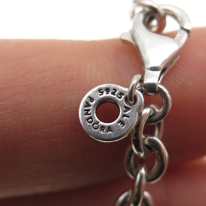 PANDORA 925 Sterling Silver Cable Link ID Bracelet 7"