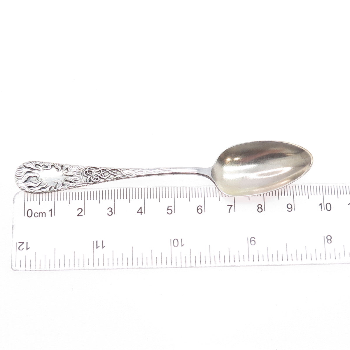 WALLACE 925 Sterling Silver Art Deco Monogram Coffee Spoon