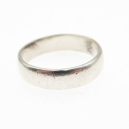 Bell Trading Post 925 Sterling Silver Vintage Classic Wedding Band Ring Size 6