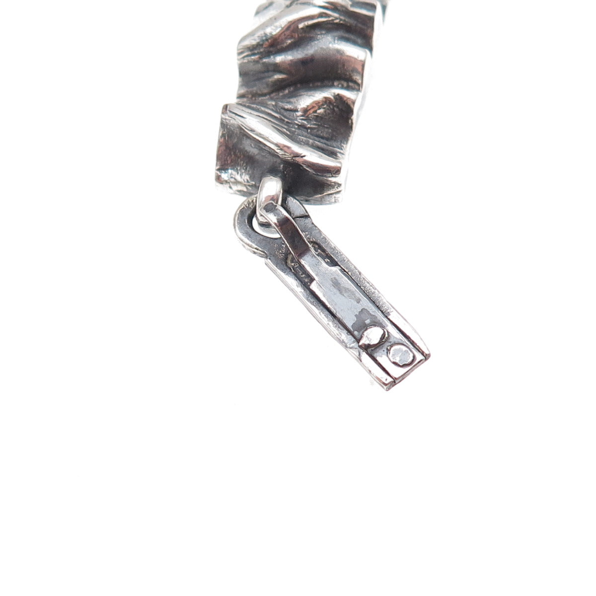 Matti J Hyvarinen 925 Sterling Silver Vintage 1973 Finland Modernist Bracelet 7"