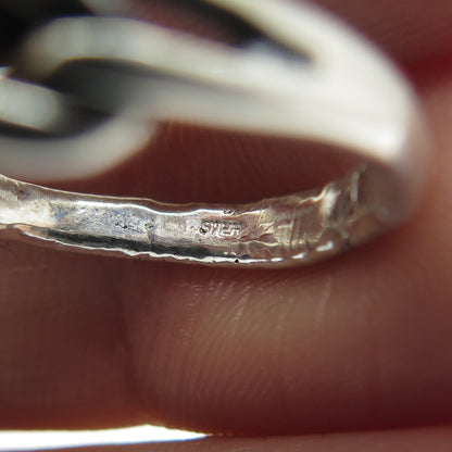 925 Sterling Silver Vintage Double Mariner Lone Knot Ring Size 5