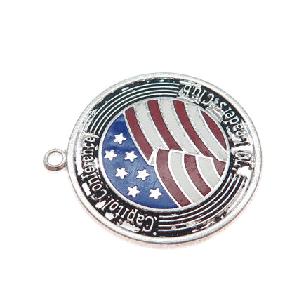 925 Sterling Silver Vintage Enamel Capitol Conference 1970 Leaders Club Pendant