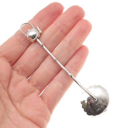 950 Silver Antique Japan Teapot Coffee Spoon