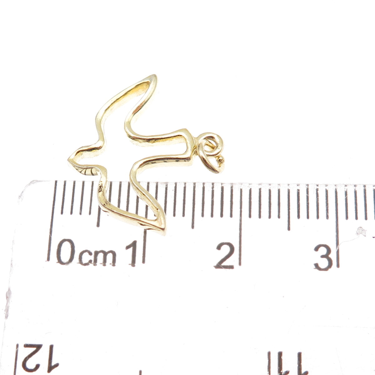 925 Sterling Silver Gold Plated Holy Spirit Charm Pendant