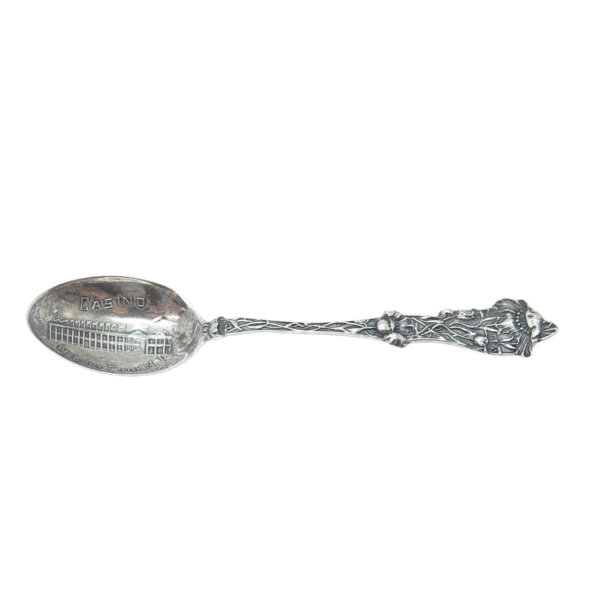 PAYE & BAKER 925 Sterling Silver Antique Casino Asbury Park NJ Coffee Spoon