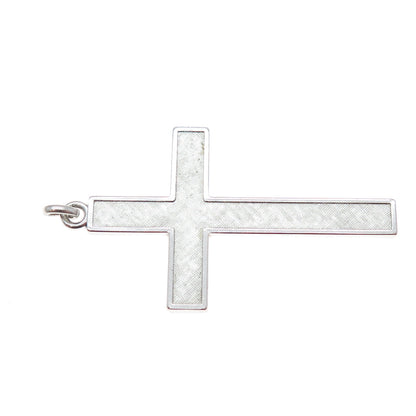 925 Sterling Silver Vintage Cross Religious Charm Pendant