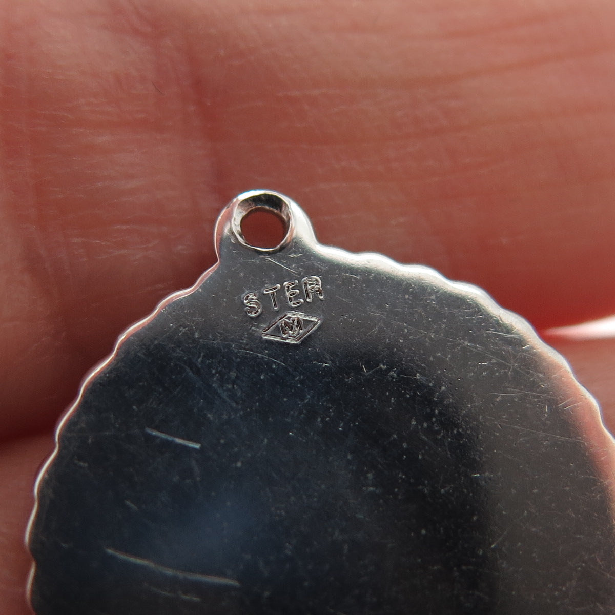 MARATHON 925 Sterling Silver Vintage Holy Communion Minimalist Charm Pendant