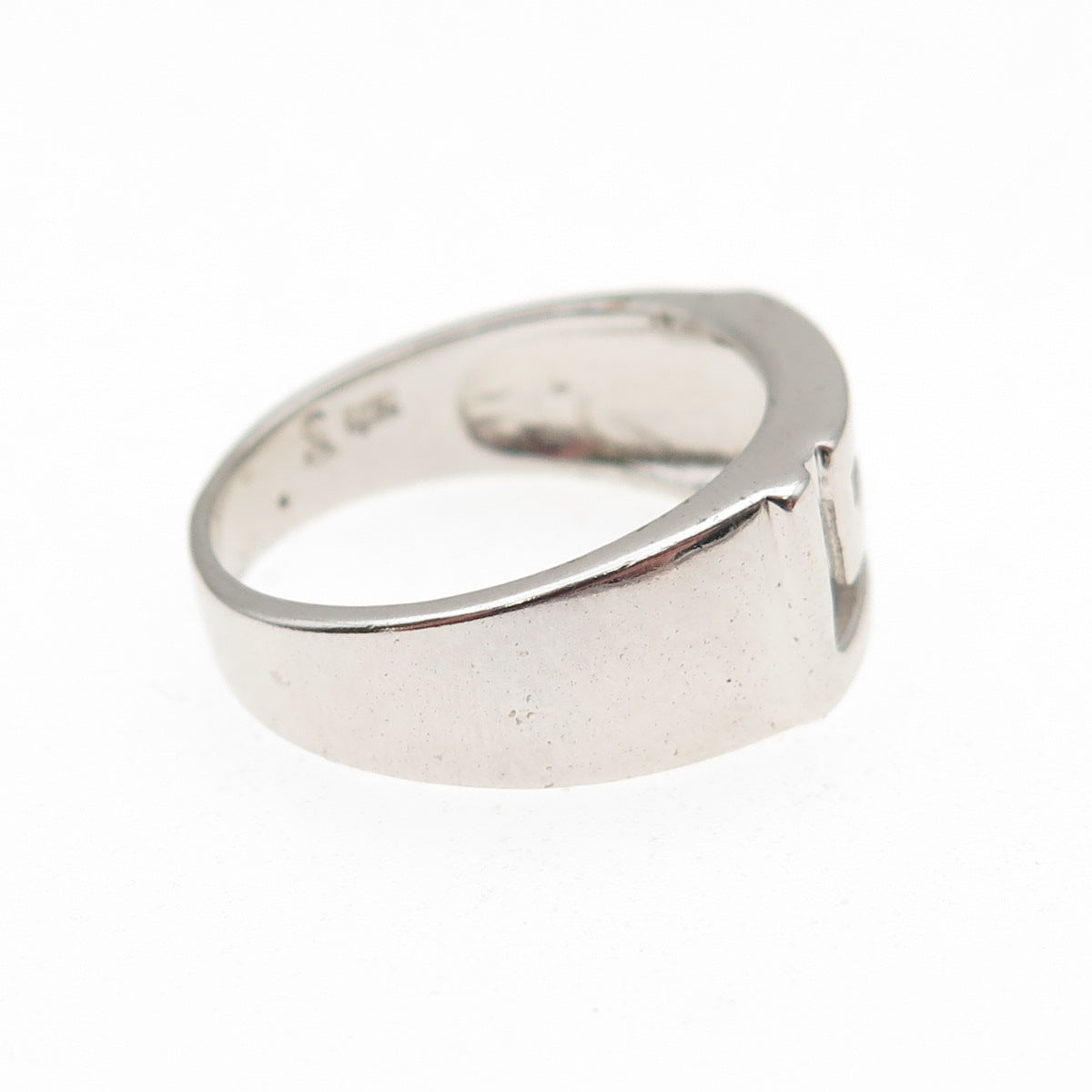 925 Sterling Silver Vintage Maze Ring Size 7.25