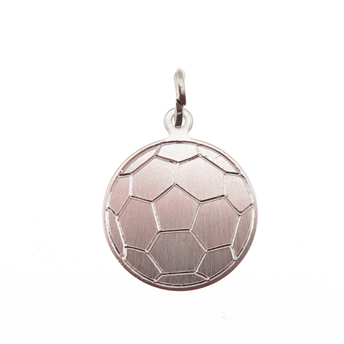 Beau 925 Sterling Silver Vintage Soccer Ball Mini Charm Pendant