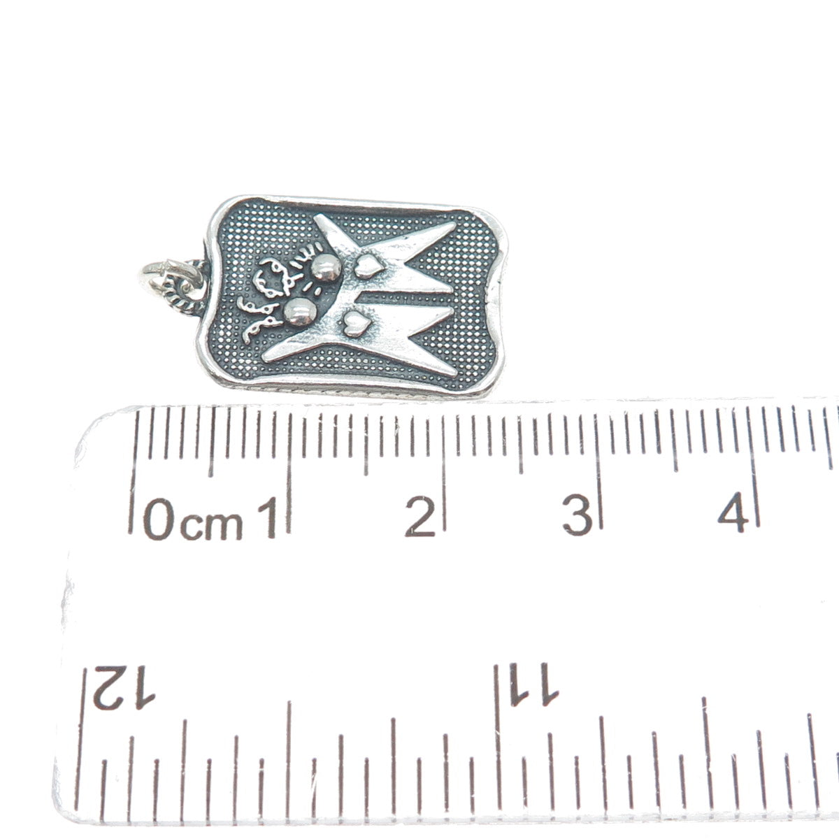 DV Dawn Vertrees Sterling Silver Vintage Forever Friends Oxidized Charm Pendant