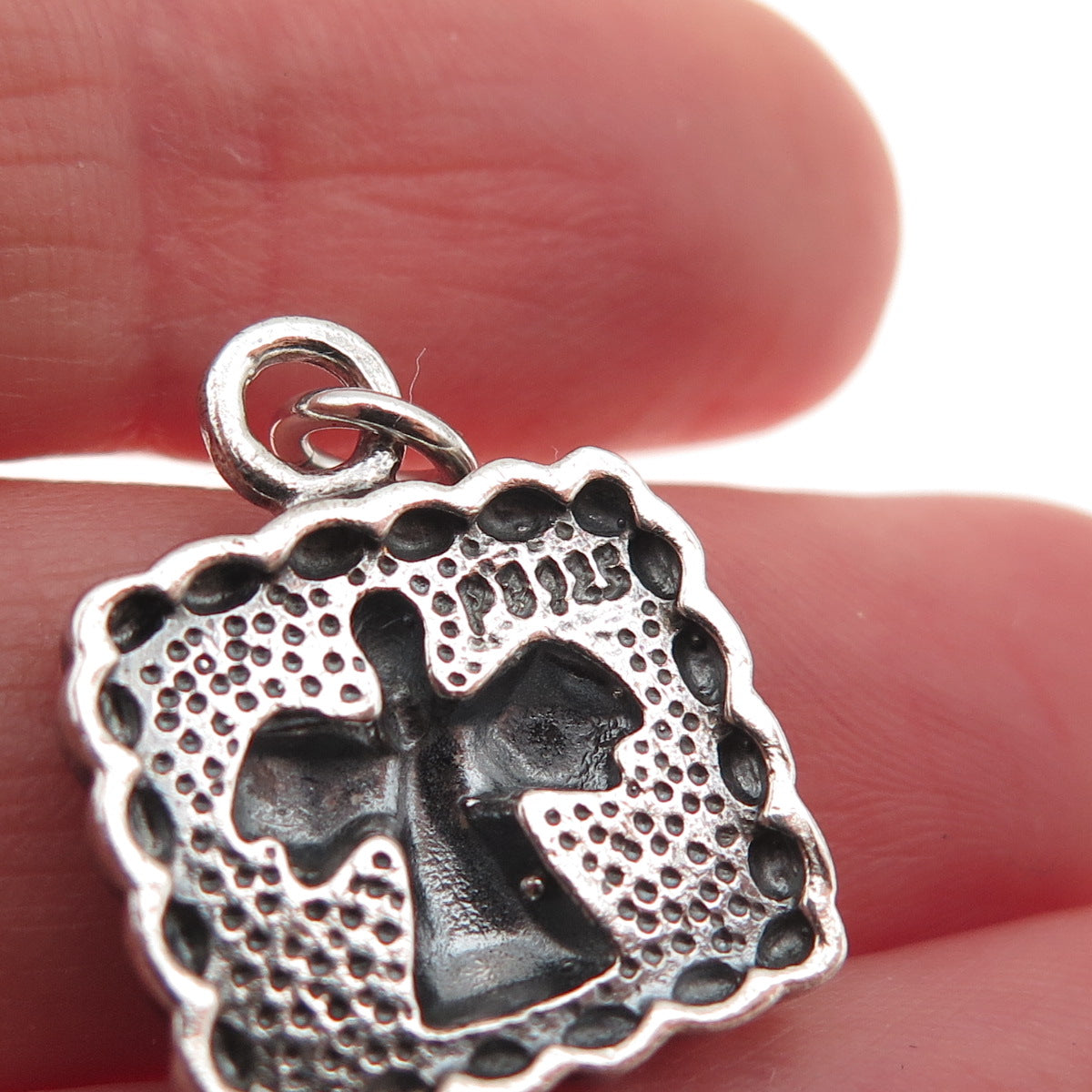 PB Paul Brackna 925 Sterling Silver Vintage Guardian Angle Mini Charm Pendant