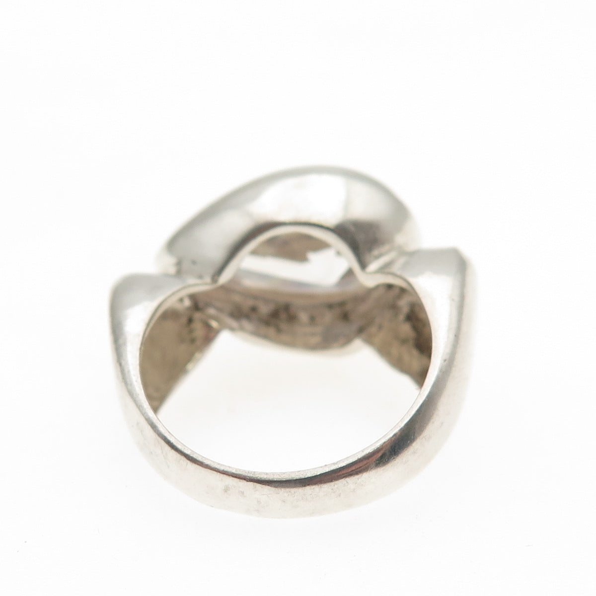 JAD Gioia Clavenzani & Ivano Ghinelli Sterling Silver Vintage C Z Ring Size 5.25