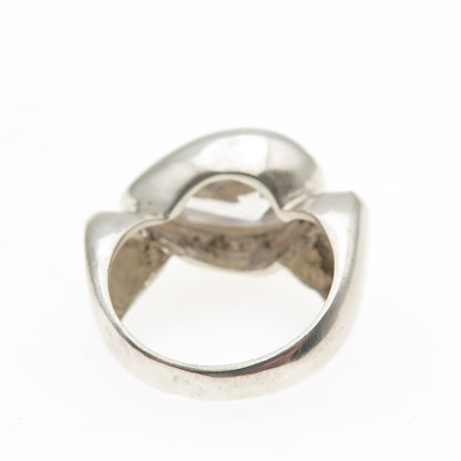 JAD Gioia Clavenzani & Ivano Ghinelli Sterling Silver Vintage C Z Ring Size 5.25