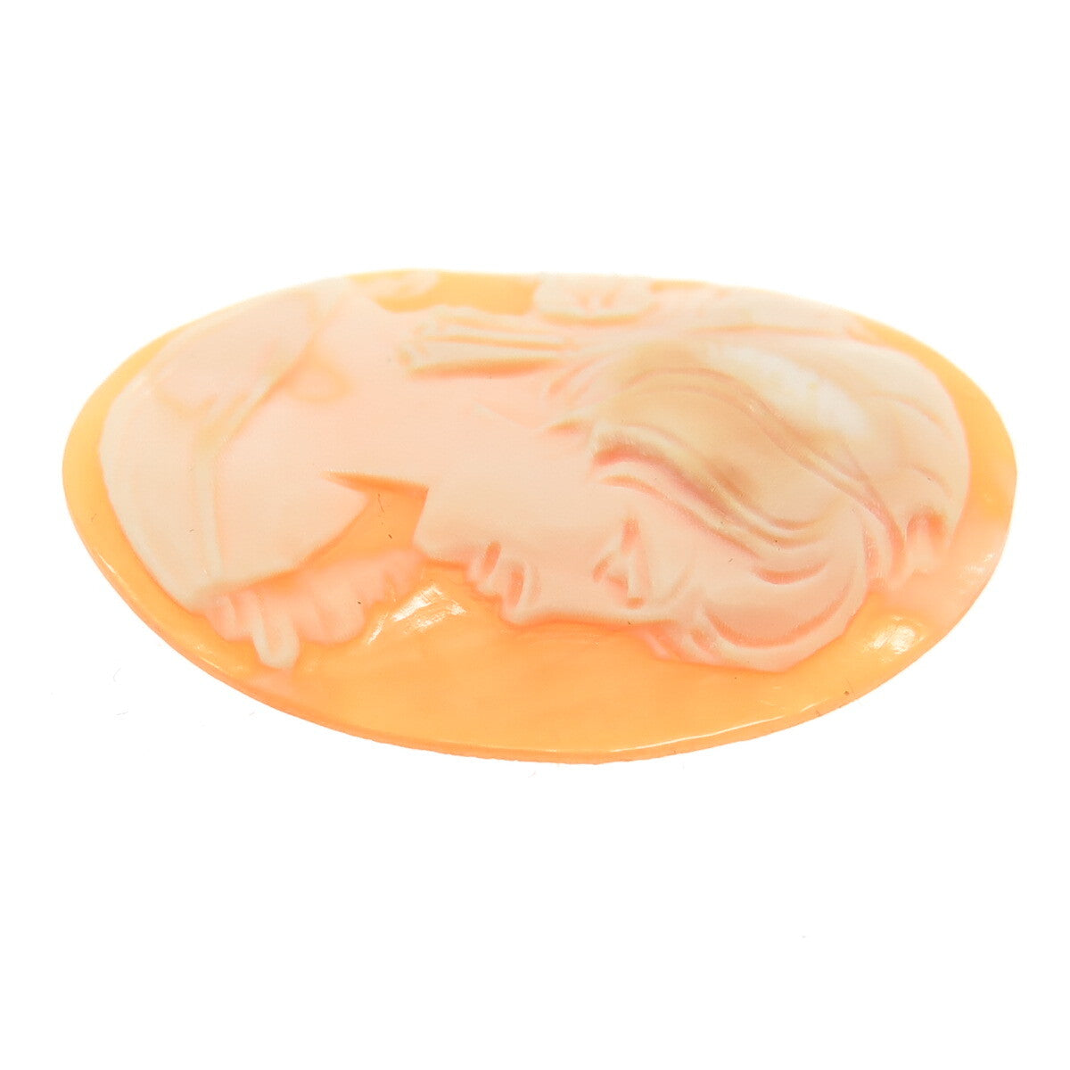 Antique Victorian Real Carved Mother-of-Pearl Lady Cameo