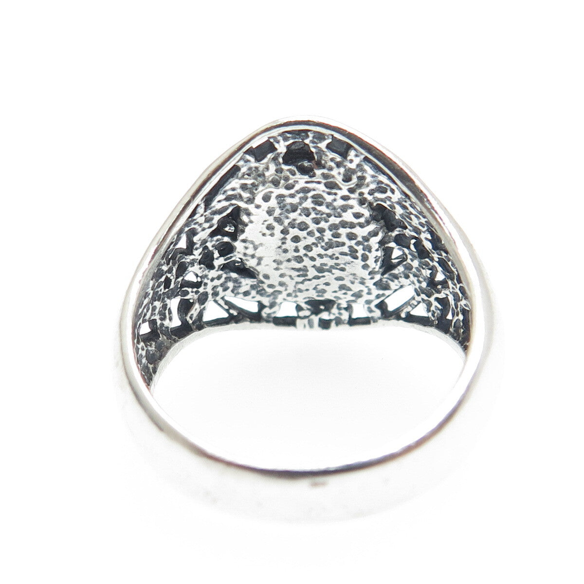 MG MICHAEL GOLAN 925 Sterling Silver Vintage Red Jasper Ethnic Ring Size 7.25