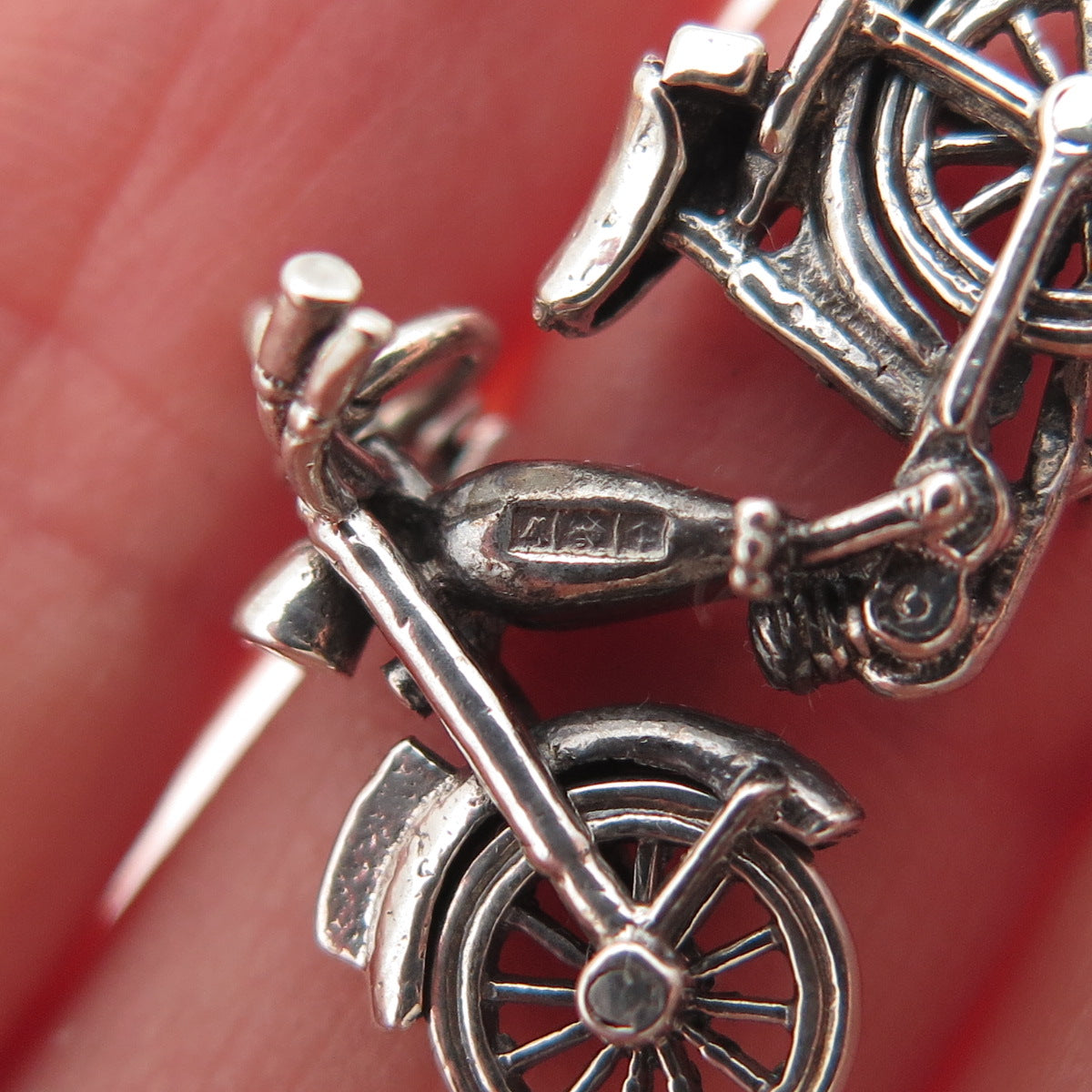 Payton Pepper & Sons 925 Sterling Vintage 1971 Birmingham Bicycle Charm Pendant