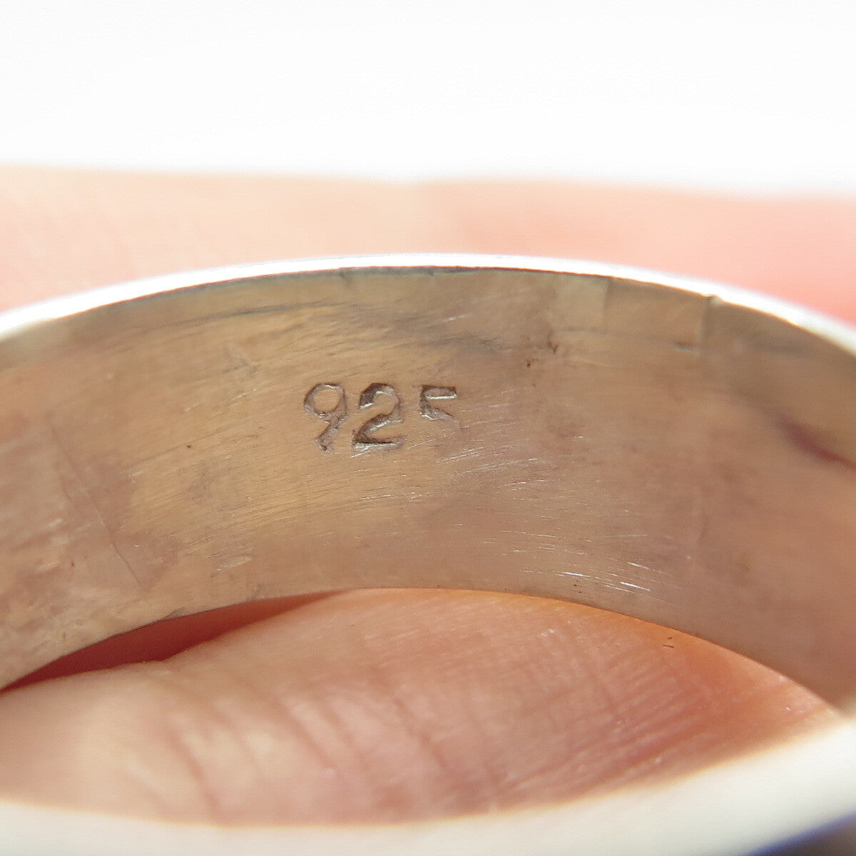 925 Sterling Silver Wavy Movable Band Ring Size 8.75